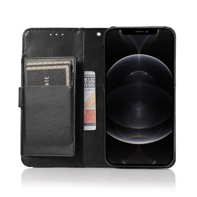SaharaCase Folio Wallet Case for Apple iPhone 13 Pro, Black (CP00153)