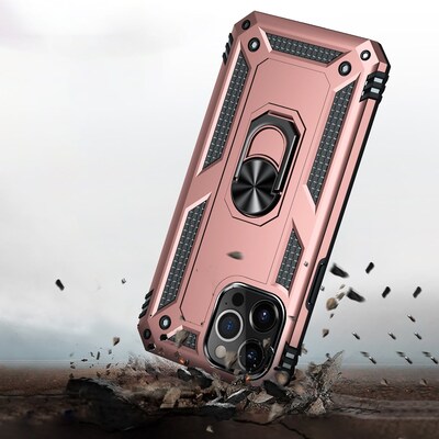 SaharaCase Kickstand with Belt Clip Case for Apple iPhone 13 Pro Max, Rose Gold (CP00160)