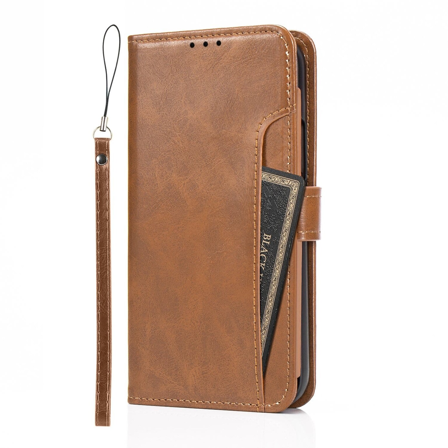 SaharaCase Folio Wallet Case for Apple iPhone 13 Pro Max, Brown (CP00168)
