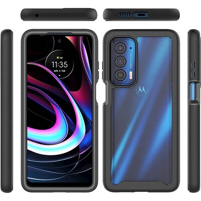 SaharaCase GRIP Series Case for Motorola Edge (2021), Black (CP00172)