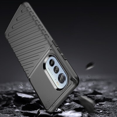 SaharaCase Black Series Case for Motorola Edge (2022), Black (CP00174)