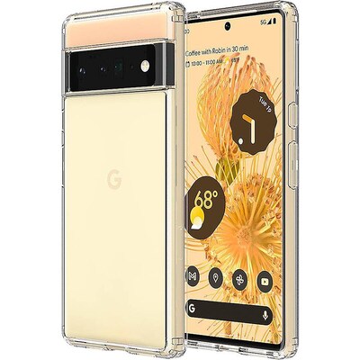 SaharaCase Hybrid-Flex Hard Shell Series Case for Google Pixel 6 Pro, Clear (CP00184)