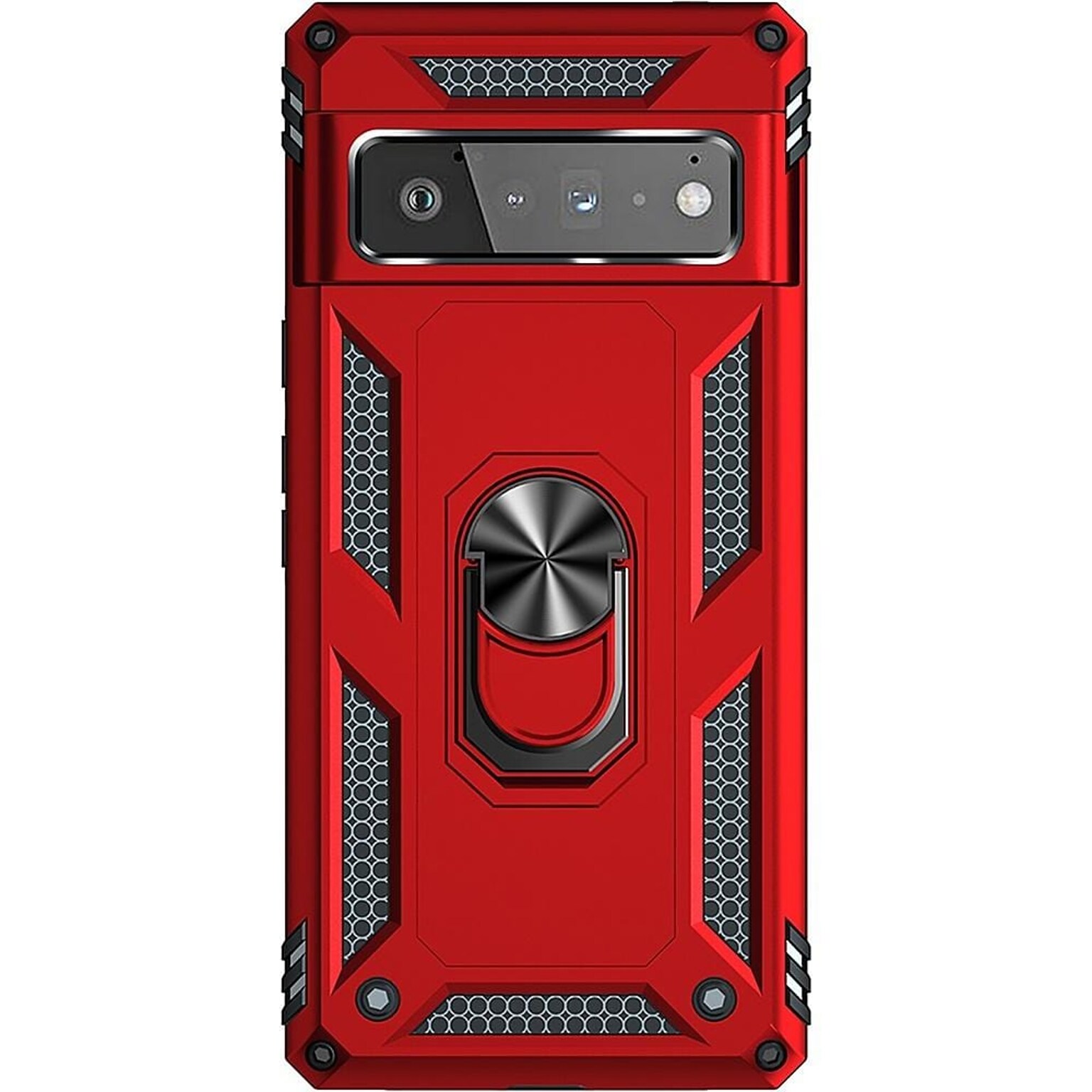SaharaCase Kickstand with Belt Clip Case for Google Pixel 6 Pro, Red (CP00187)