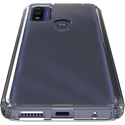 SaharaCase Hybrid-Flex Hard Shell Case for Motorola G Pure and G Power 2022, Clear (CP00188)