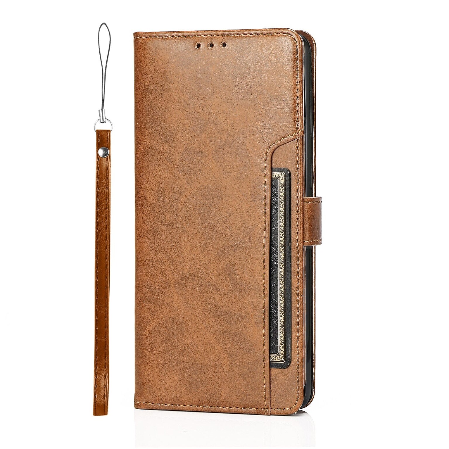 SaharaCase Folio Wallet Case for Samsung Galaxy S22, Brown (CP00205)