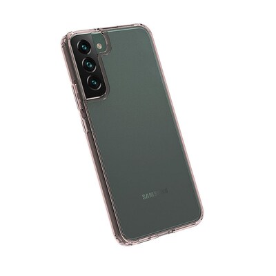 SaharaCase Hybrid-Flex Hard Shell Case for Samsung Galaxy S22+, Clear/Rose Gold (CP00207)