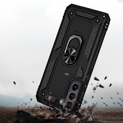 SaharaCase Military Kickstand Series Case for Samsung Galaxy S22+, Black (CP00209)