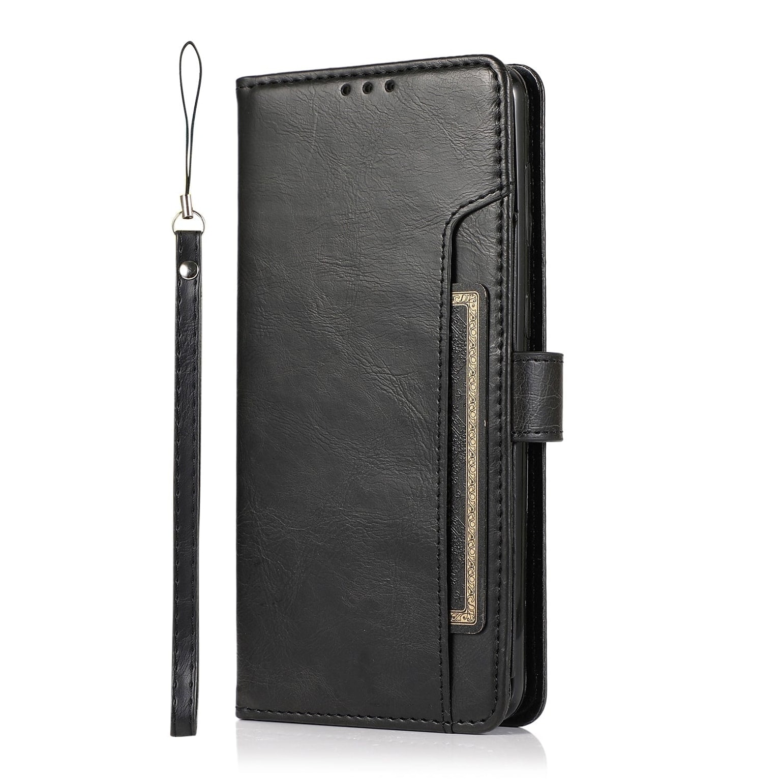 SaharaCase Folio Wallet Case for Samsung Galaxy S22+, Black (CP00211)