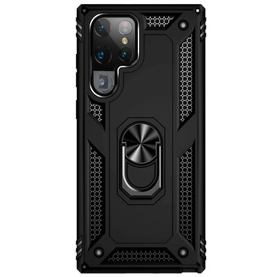 SaharaCase Military Kickstand Series Case for Samsung Galaxy S22 Ultra, Black (CP00216)