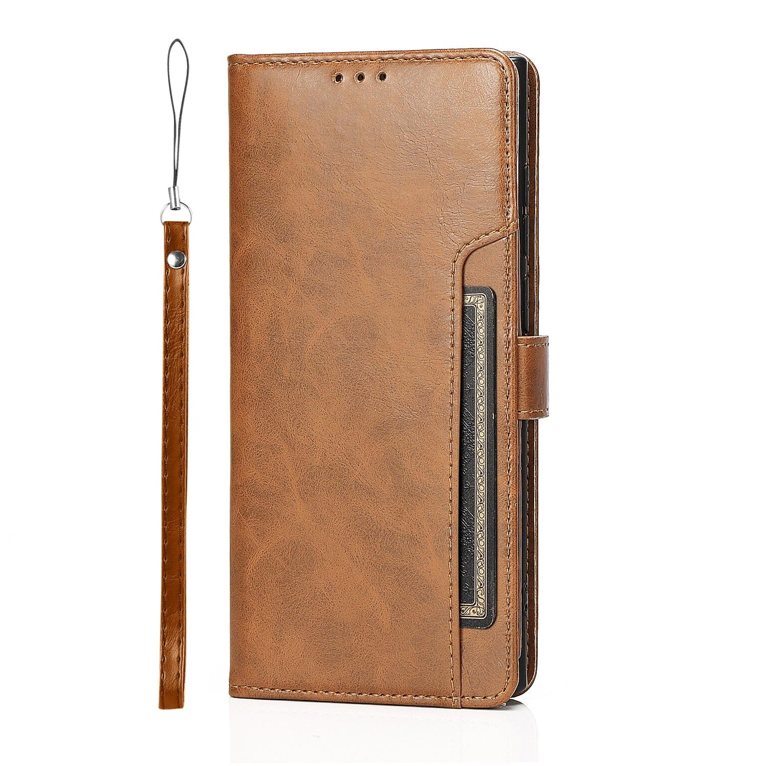 SaharaCase Folio Wallet Case for Samsung Galaxy S22 Ultra, Brown (CP00219)