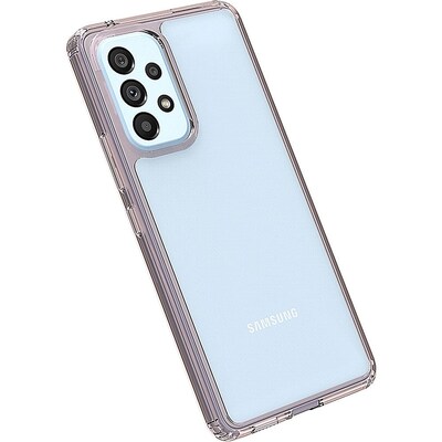 SaharaCase Hybrid-Flex Hard Shell Case for Samsung Galaxy A53 5G, Clear/Rose Gold (CP00221)