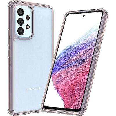 SaharaCase Hybrid-Flex Hard Shell Case for Samsung Galaxy A53 5G, Clear/Rose Gold (CP00221)