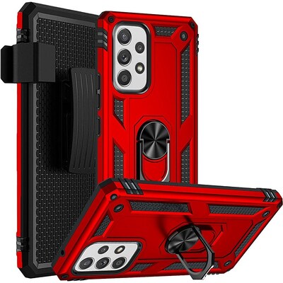 SaharaCase Military Kickstand Case for Samsung Galaxy A53 5G, Red (CP00224)