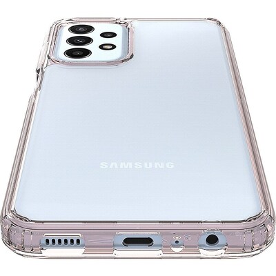 SaharaCase Hybrid-Flex Hard Shell Case for Samsung Galaxy A23 5G, Clear/Rose Gold (CP00226)
