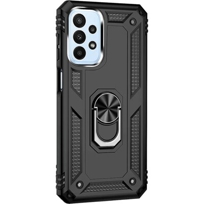 SaharaCase Military Kickstand Series Case for Samsung Galaxy A23 5G, Black (CP00228)