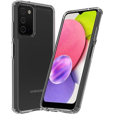 SaharaCase Hybrid-Flex Hard Shell Case for Samsung Galaxy A03 and Galaxy A03s, Clear (CP00235)