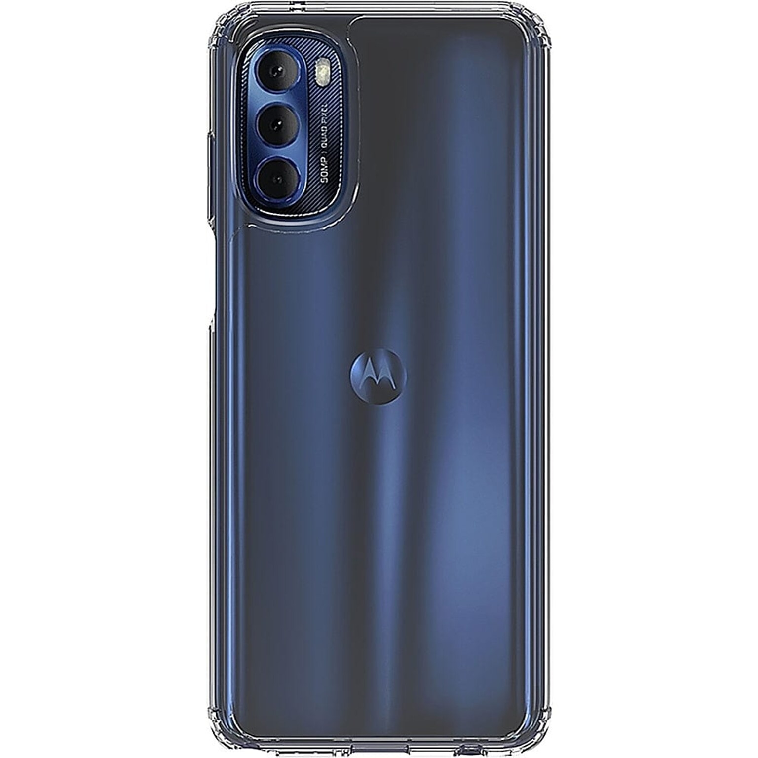 SaharaCase Hybrid-Flex Hard Shell Case for Motorola G Stylus 4G 2022, Clear (CP00245)