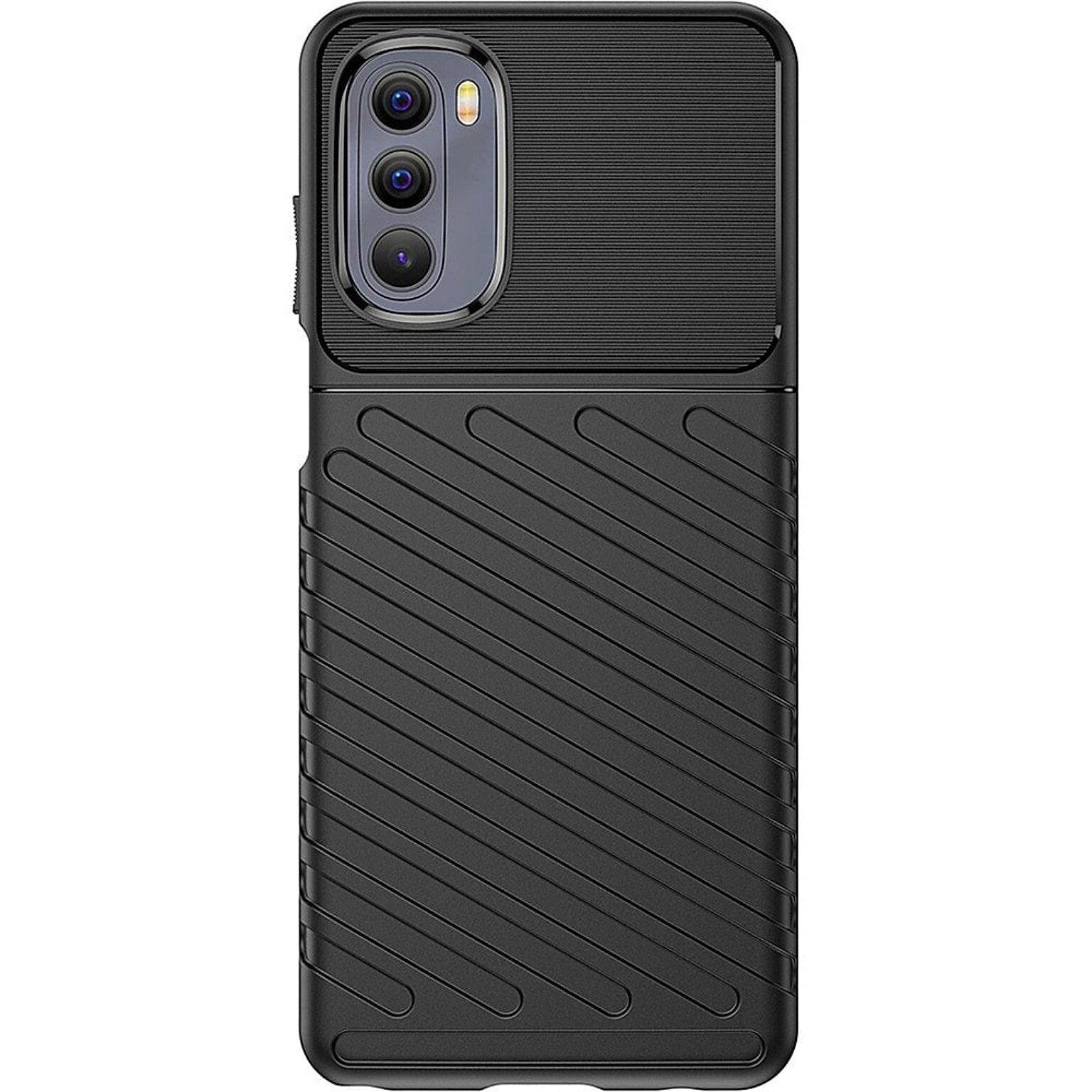 SaharaCase Anti-Slip Series Case for Motorola G Stylus 2022 4G, Black (CP00246)