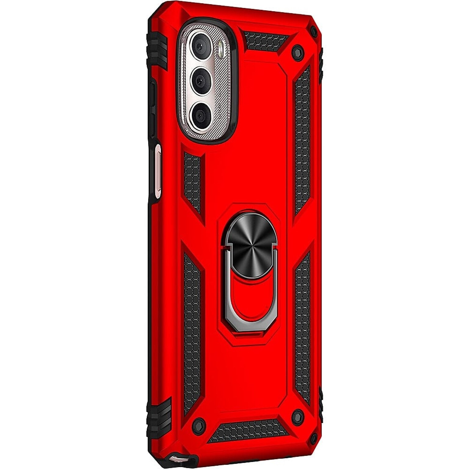 SaharaCase Military Kickstand Case for Motorola G Stylus 4G 2022, Red (CP00249)