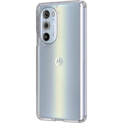 SaharaCase Hybrid-Flex Hard Shell Case for Motorola Edge+ 2022, Clear (CP00279)