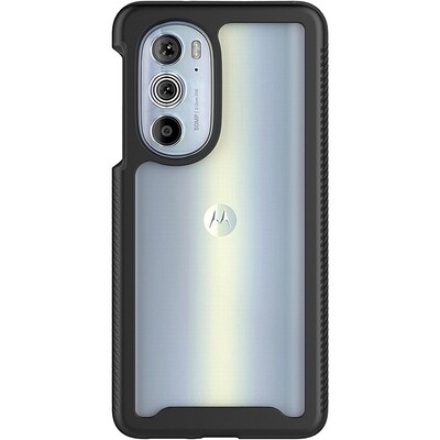 SaharaCase GRIP Series Case for Motorola Edge+ 2022, Black/Clear (CP00281)