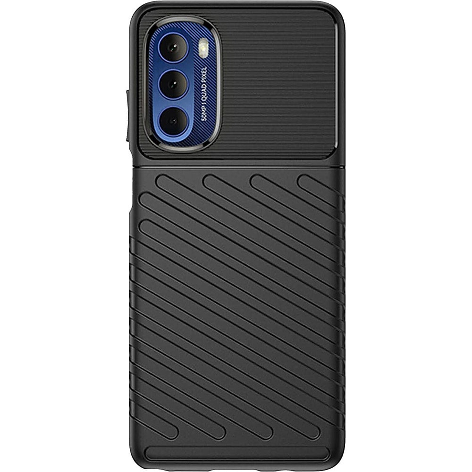 SaharaCase Anti-Slip Series Case for Motorola Moto G Stylus 5G (2022), Black (CP00285)