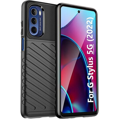 SaharaCase Anti-Slip Series Case for Motorola Moto G Stylus 5G (2022), Black (CP00285)