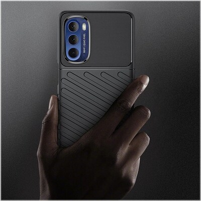SaharaCase Anti-Slip Series Case for Motorola Moto G Stylus 5G (2022), Black (CP00285)