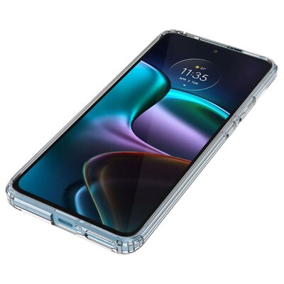 SaharaCase Hybrid-Flex Hard Shell Series Case for Motorola Edge (2022), Clear (CP00376)