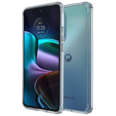 SaharaCase Hybrid-Flex Hard Shell Series Case for Motorola Edge (2022), Clear (CP00376)