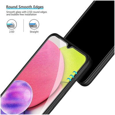 SaharaCase ZeroDamage Ultra Strong+ HD Glass Screen Protector for Samsung Galaxy A03 and A03s, Clear, 2/Pack (ZD00009)