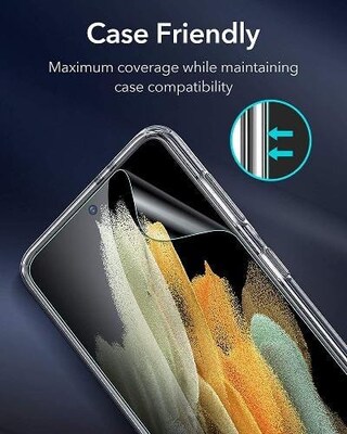 SaharaCase ZeroDamage Flexon Film Screen Protector for Samsung Galaxy S21 5G Clear, 3/Pack (ZD00014)