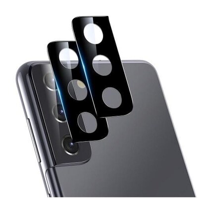 SaharaCase FlexiGlass Camera Lens Protector for Samsung Galaxy S21 5G, Black, 2/Pack (ZD00015)