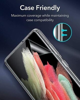 SaharaCase ZeroDamage Flexon Film Screen Protector for Samsung Galaxy S21 Ultra 5G, Clear, 3/Pack (ZD00020)