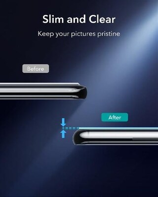 SaharaCase FlexiGlass Camera Lens Protector for Samsung Galaxy S21 Ultra 5G, Black, 2/Pack (ZD00021)