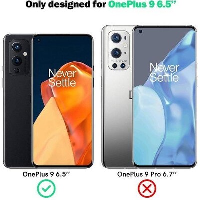 SaharaCase ZeroDamage ULTRA STRONG + HD Tempered Glass Screen Protector for OnePlus 9 5G, Clear (ZD00022)