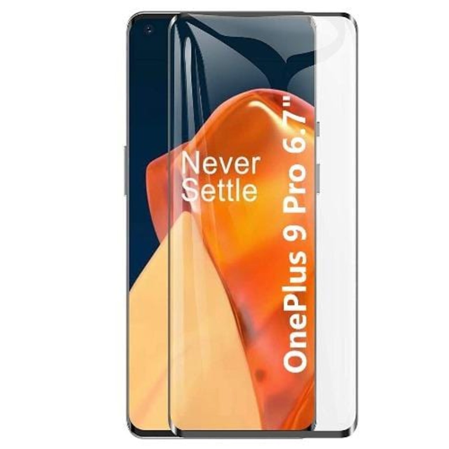 SaharaCase ZeroDamage ULTRA STRONG + HD Tempered Glass Screen Protector for OnePlus 9 Pro 5G, Clear (ZD00023)