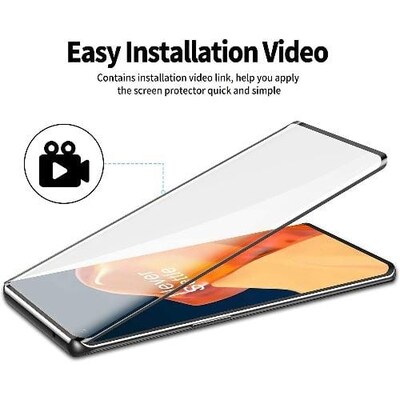 SaharaCase ZeroDamage ULTRA STRONG + HD Tempered Glass Screen Protector for OnePlus 9 Pro 5G, Clear (ZD00023)