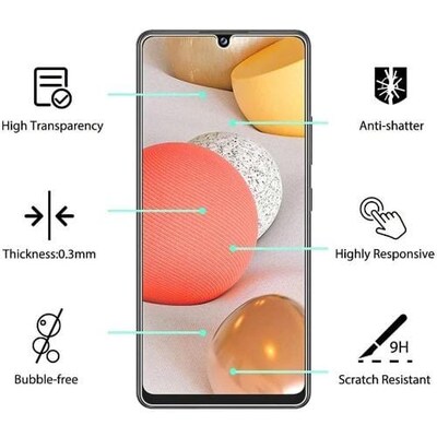 SaharaCase ZeroDamage Tempered Glass Screen Protector for Samsung Galaxy A42 5G, Clear (ZD00026)