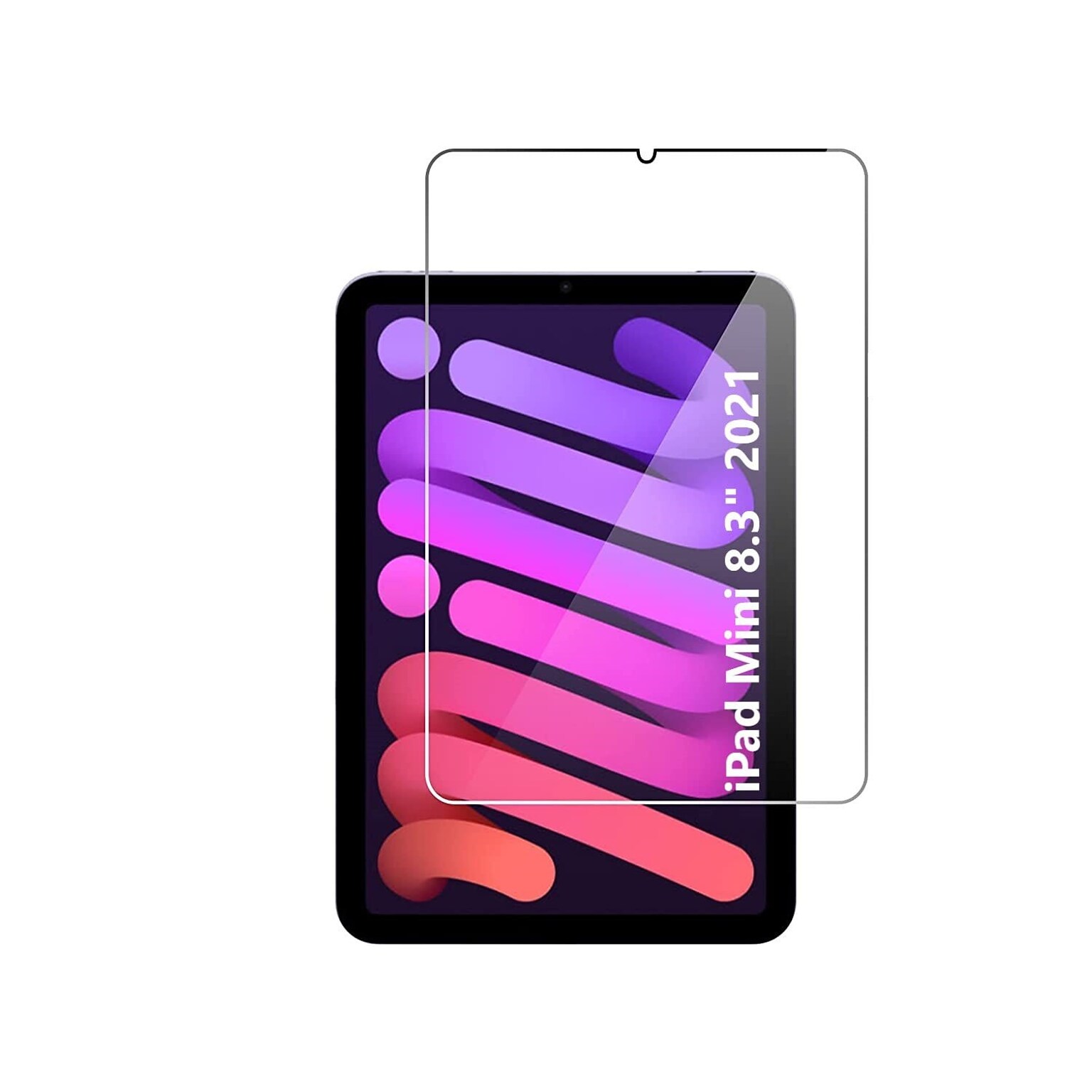 SaharaCase ZeroDamage Tempered Glass Screen Protector for Apple iPad mini (A17 Pro), iPad mini (6th Gen 2021), Clear (ZD00030)