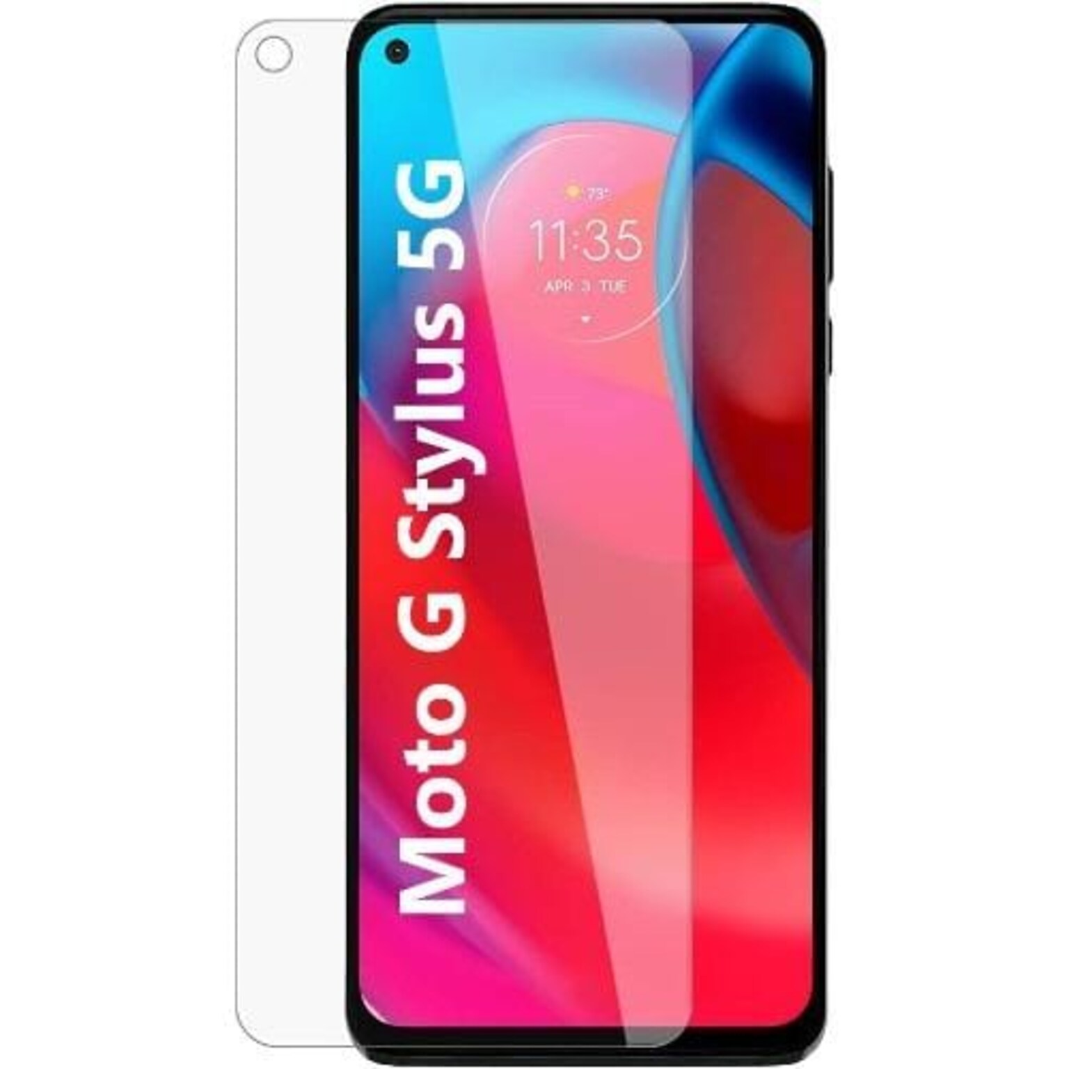 SaharaCase ZeroDamage HD Glass Screen Protector for Motorola Moto G Stylus 5G (2021), Clear (ZD00031)