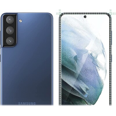 SaharaCase ZeroDamage Ultra Strong+ Tempered Glass Screen Protector for Samsung Galaxy S21 FE 5G, Clear (ZD00032)