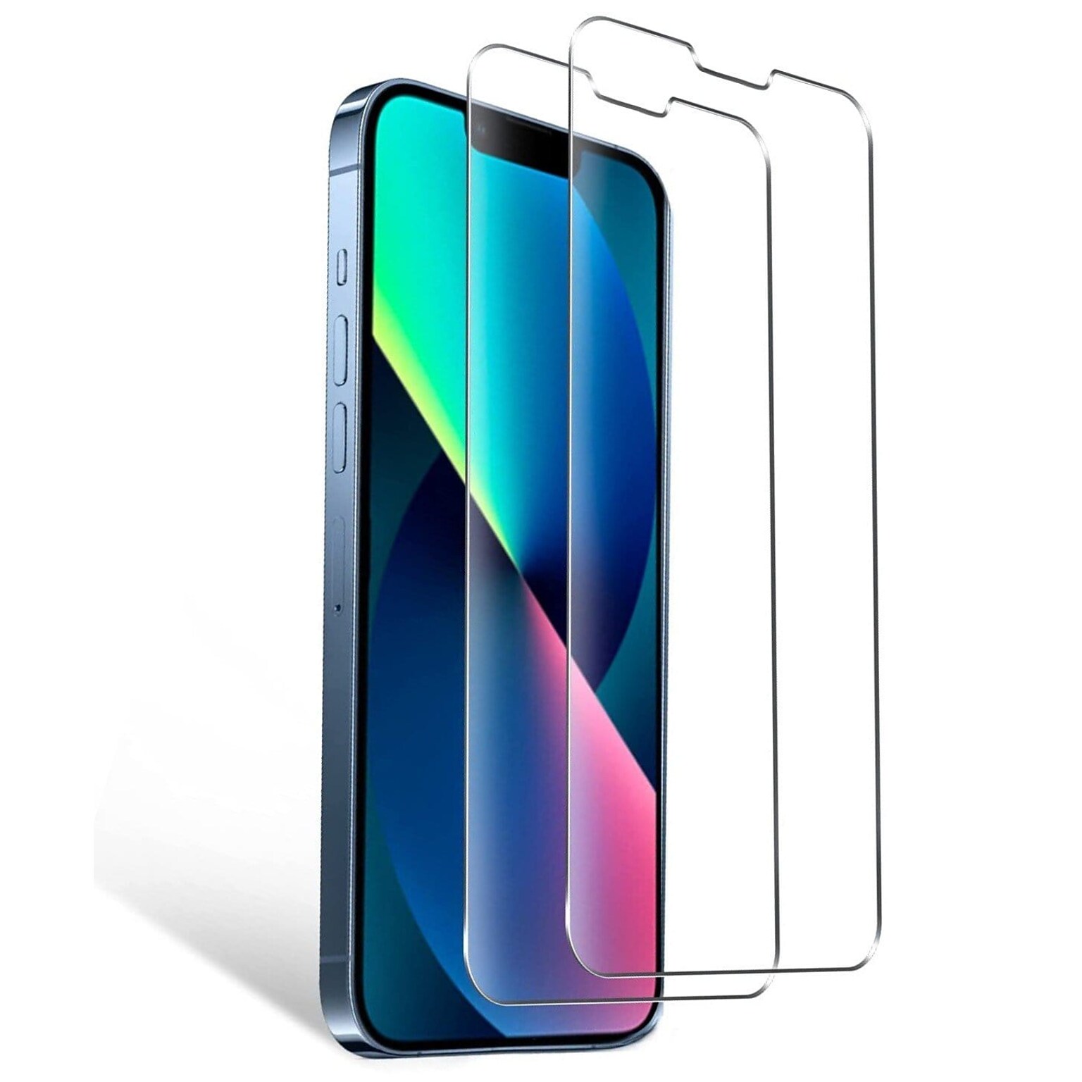 SaharaCase ZeroDamage Ultra Strong Tempered Glass Screen Protector for Apple iPhone 13 mini, Clear, 2/Pack (ZD00038)