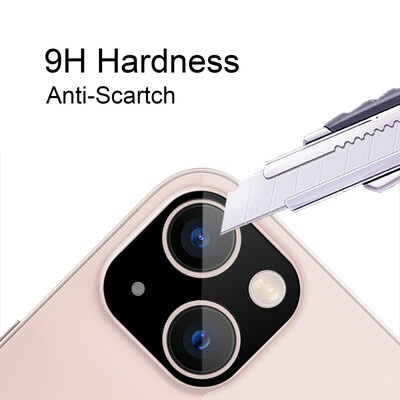 SaharaCase ZeroDamage HD Flexible Glass Camera Lens Protector for Apple iPhone 13 mini, 2/Pack (ZD00040)
