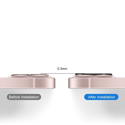 SaharaCase ZeroDamage HD Flexible Glass Camera Lens Protector for Apple iPhone 13 mini, 2/Pack (ZD00040)