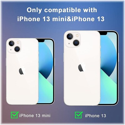 SaharaCase ZeroDamage Camera Lens Protector for Apple iPhone 13 and iPhone 13 mini, White, 2/Pack (ZD00059)