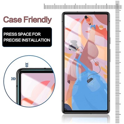 SaharaCase ZeroDamage Ultra Strong Tempered Glass Screen Protector for Google Pixel 6, Clear (ZD00065)