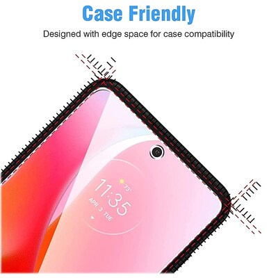 SaharaCase ZeroDamage Ultra Strong+ Tempered Glass Screen Protector for Motorola Moto G Power (10th Gen), Clear (ZD00077)