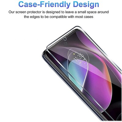 SaharaCase ZeroDamage Ultra Strong+ Tempered Glass Screen Protector for Motorola Moto G 5G, Clear, 2/Pack (ZD00087)