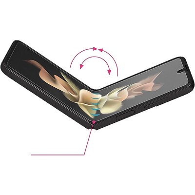 SaharaCase Flexon Film Screen Protector for Samsung Galaxy Z Flip4 5G, Clear (ZD00089)